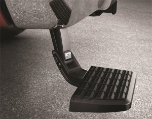 Chevrolet Silverado 1500 Bed Step - Rear - AMP Research - Retractable - Black - `19-`26